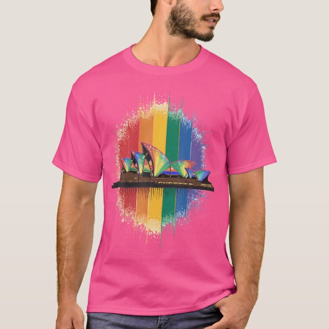 Camiseta Lgbt Austrália Sydney Opera (Frente)