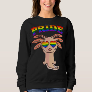 Camiseta Lgbt Axolotl Orgulho gay Rainbow Lgbtq Cute Amphib