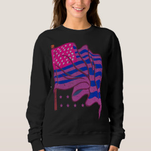 Camiseta Lgbt Bi Pride Bisexuality USA Flag American Pride