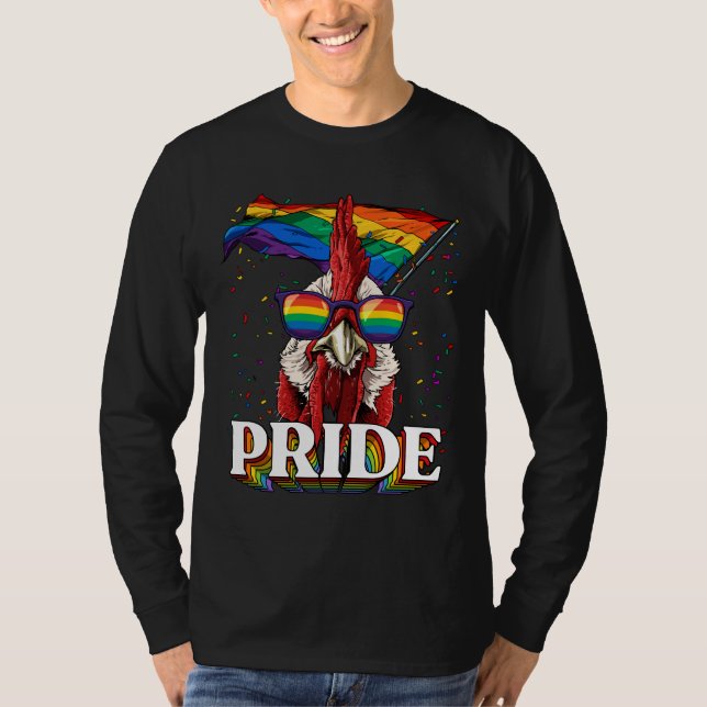 Camiseta LGBT Chicken Gay Pride L (Frente)
