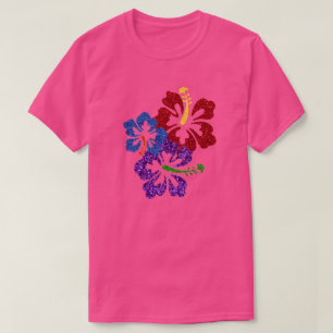 Camiseta LGBT - Cores do Orgulho LGBT Hibiscus