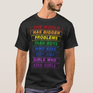 Camiseta Lgbt De orgulho gay Mês O Mundo Tem Problemas Maio