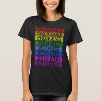 Camiseta Lgbt De orgulho gay Mês O Mundo Tem Problemas Maio