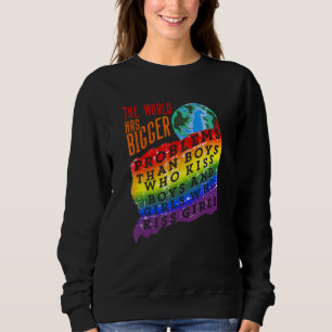 Camiseta Lgbt De orgulho gay Mês O Mundo Tem Problemas Maio