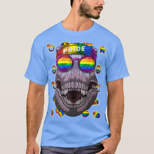 Camiseta LGBT Dinossauro Orgulho gay Mês TRe Lésbica Arco-Í