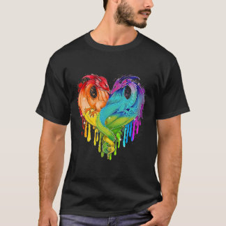 Camiseta Lgbt Dragon Heart Rainbow Heart Dragon Lgbt Pride