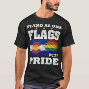 Camiseta LGBT e design do estado do Colorado