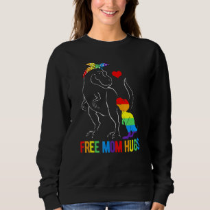 Camiseta Lgbt Free Mãe Abraça Dinossauro Rex Mamasaurus All