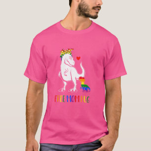 Camiseta Lgbt Free Mãe Abraça Dinossauro Rex Mamasaurus All
