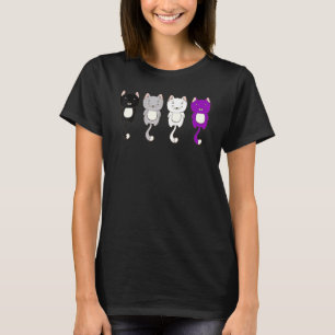 Camiseta Lgbt Gatos Animais Cujos Orgões Ace Sinalizador De
