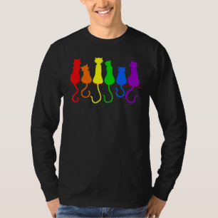 Camiseta Lgbt Gats Orgulho gay Purride Cat Funy Lgbt Priori