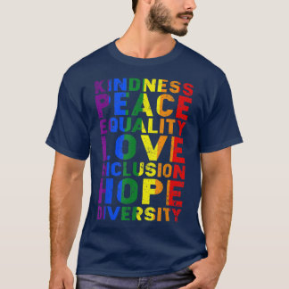 Camiseta Lgbt Gay bondade bondade Paz Amor Igualdade Humana
