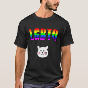 Camiseta LGBT Gay de Lésbica bissexual Fila de Orgulho Tran
