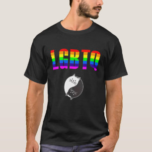 Camiseta LGBT Gay de Lésbica bissexual Fila de Orgulho Tran
