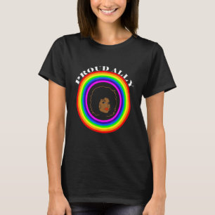 Camiseta LGBT Gay de Lésbica bissexual Fila de Orgulho Tran