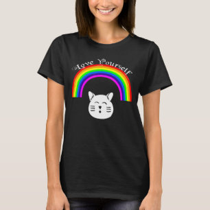 Camiseta LGBT Gay de Lésbica bissexual Fila de Orgulho Tran