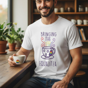Camiseta LGBT Gay LGBT - rabisco moderno lésbico