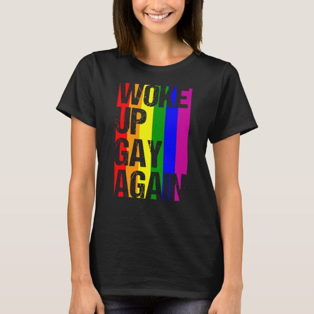 Camiseta LGBT GAY NOVAMENTE MÊS DO Orgulho LGBT (Frente)