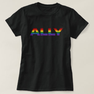 Camiseta LGBT Glitter Ally