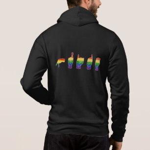Camiseta LGBT Glitter Rainbow Orgulho ASL
