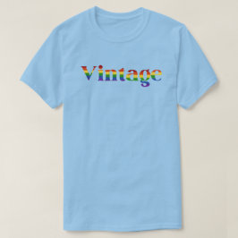 Camiseta LGBT Glitter Rainbow Vintage