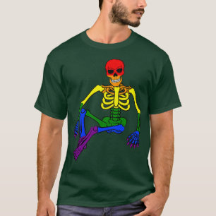 Camiseta Lgbt Halloween Gay Skeleton Queer Pride Ra