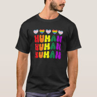 LGBT Humano com Arco-Íris e Coração de Sinalizador