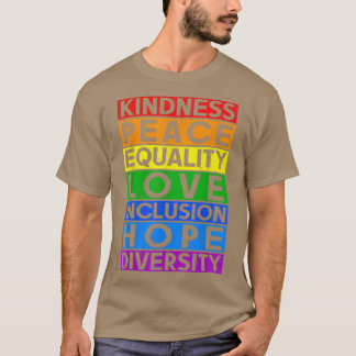 Camiseta Lgbt Igualdade Engraçada Amizade Gay da Paz Lesbia