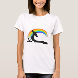 Camiseta Lgbt Ioga Orgulho Bruxa Hippie Arco-íris Halloween