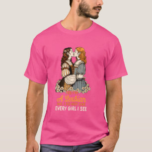 Camiseta LGBT lésbica Eu sou lésbica Não Eu não gosto de to