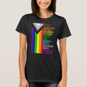 Camiseta Lgbt Lésbica Gay Science É Real Blm Love Is Love