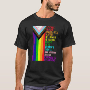 Camiseta Lgbt Lésbica Gay Science É Real Blm Love Is Love