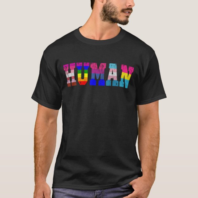 Camiseta LGBT LGBT Orgulho LGBT Mês LGBTQ Arco-Íris (Frente)