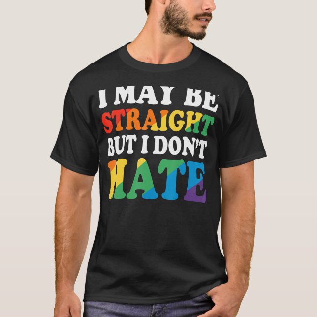 Camiseta Lgbt Lgbtq Ally Pride Cores Rainbow Retro Vinta (Frente)