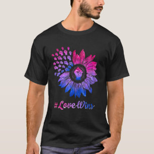 Camiseta Lgbt Lgbtq Pride Flag Bisexual Raiz Do Sol