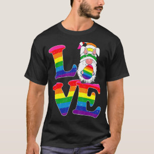 Camiseta Lgbt Love Gnomt Day Casal Lésbica Gay Outdoor