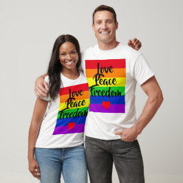 Camiseta #LGBT #love #orgulde #gay #liberdade #parada