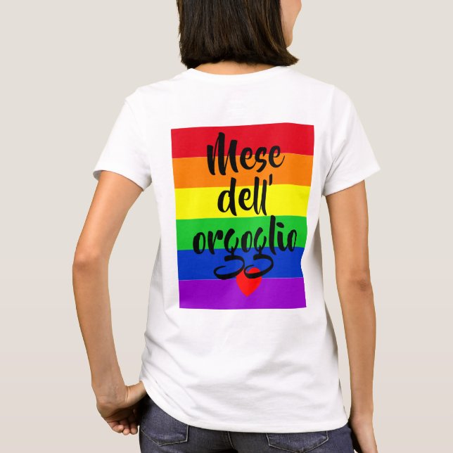 Camiseta #LGBT #love #orgulde #gay #liberdade #parada (Verso)