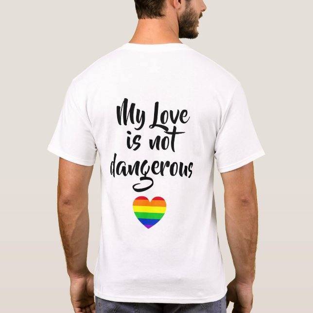 Camiseta #LGBT #love #orgulde #gay #liberdade #parada (Verso)