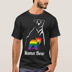 Camiseta LGBT Mama Bear Orgulho gay igual Direitos Arco-Íri