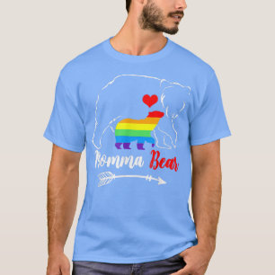 Camiseta Lgbt Mama BearGay Orgulho Igual Direitos Arco-Íris