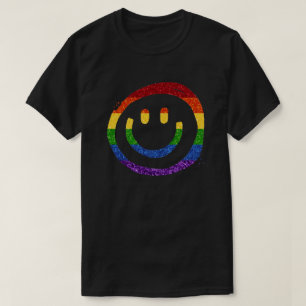 Camiseta LGBT Marcador Rainbow Smiley