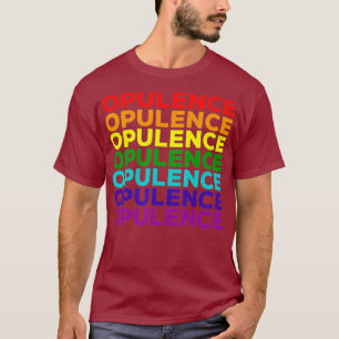 Camiseta LGBT Mês de Opulência Gay LGBT Arraste lésbica da