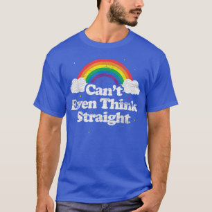 Camiseta LGBT não consegue nem pensar em Hetero Arco-Íris p