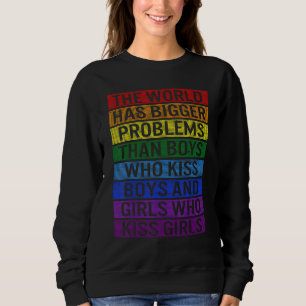 Camiseta LGBT O Mundo Tem Problemas Maiores do que Gays Lés