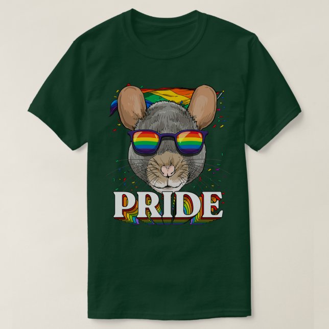 Camiseta LGBT Orgulho gay LGBTQ Sinalizador do arco-íris Óc (Frente do Design)