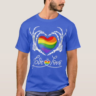 Camiseta LGBT Orgulho gay Mês Arco-Íris Mão Mãos T-Shir