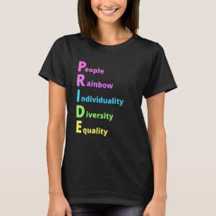 Camiseta Lgbt Orgulho gay Mês Rainbow Font Igualdade