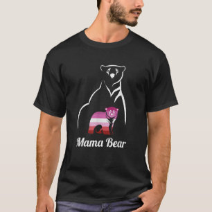 Camiseta LGBT Orgulho Lésbico Urso da Mama Lésbica