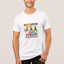 Camiseta LGBT Orgulhoso Com Meus Gnomos